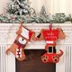 thumbnail image 3 of Paquete de 3 medias navideñas para perros y gatos, medias navideñas de terciopelo con patrón 3D para perros y gatos, bolsa de regalo grande para colgar en la chimenea para decoración de fiestas navide, 3 of 5