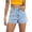 Light Blue, variant on EMMIOL Women's High-Mid Waisted Stretchy Denim Shorts Basic Wash Solid Casual Boyfriend Y2K Jorts for Summer