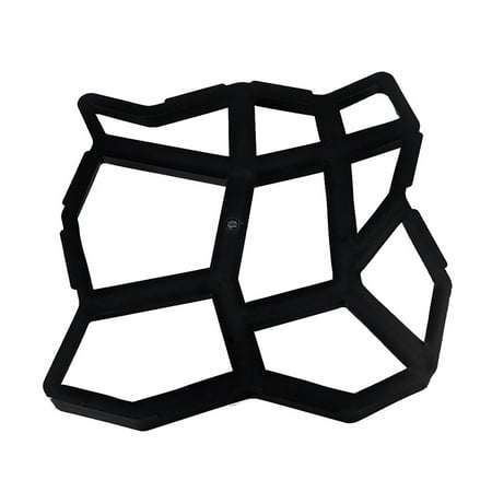 Install Concrete Paver Patio Reusable Concrete Path Maker Molds Stepping Stone Paver Lawn Patio Yard Garden DIY Walkway Pavement Paving Moulds (Irregular) ()