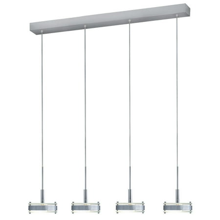 Polished Nickel Discus - Jesco Lighting PD302-4 Discus 4 Light Pendant