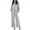 Gray, variant on Vedolay Women's Casual Set Women's Two Piece Sweater Sets Long Sleeve V Neck Top and Wide Leg Pants Lounge Sets,Gray M
