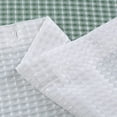thumbnail image 5 of Ombre Waffle 3D Striped Waffle Weave Textured Ombre Stripe Designed Fabric Shower Curtain with 12 Roller Ball Hooks included 70 x 72 in Spa, 5 of 7