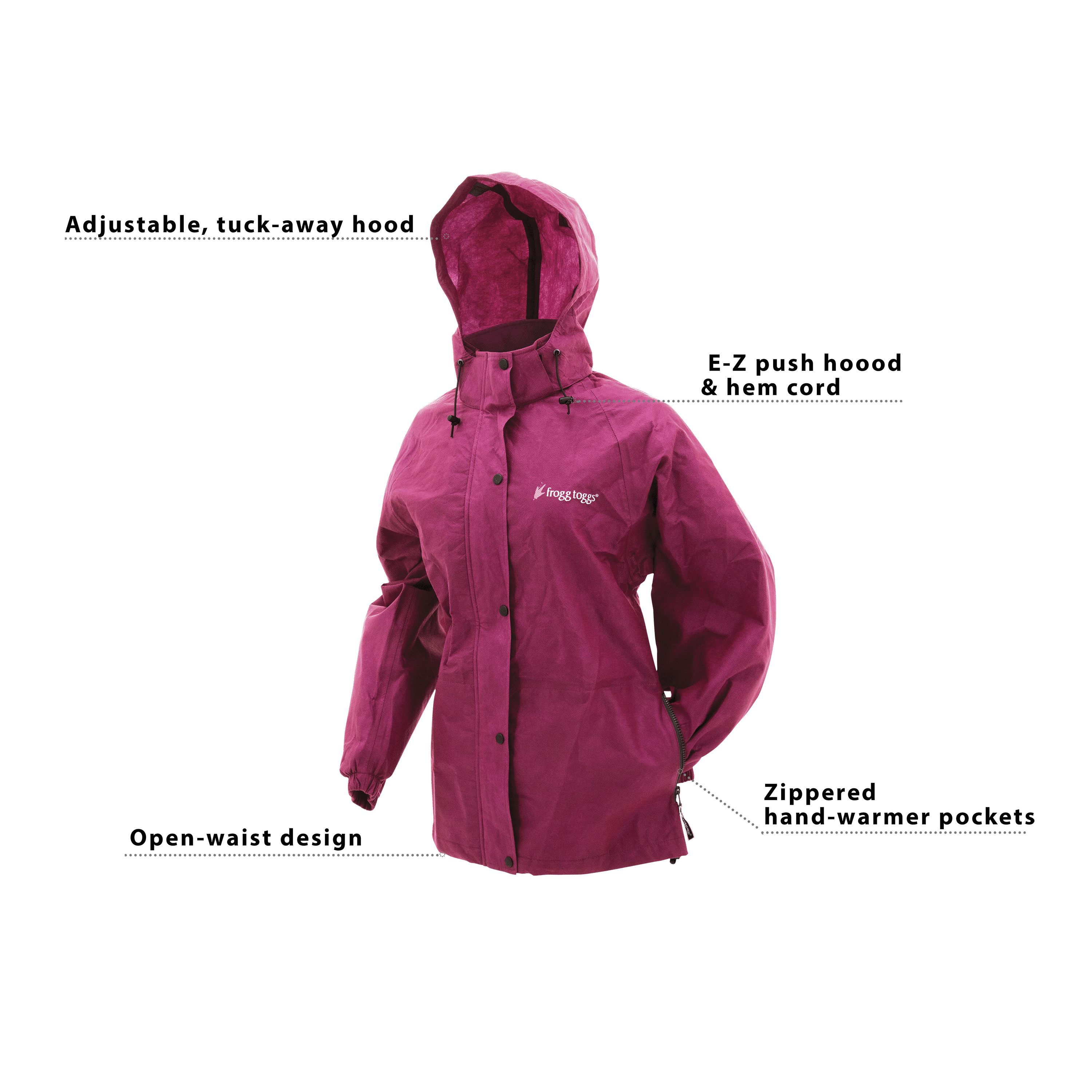 Pro Action Waterproof Rain Jacket 