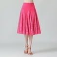 thumbnail image 4 of EHRWE Skirts For Women Large Swing Half Skirt Lace Dance Skirt Ballroom Practice Skirt Performance Skirt For Party, 4 of 6