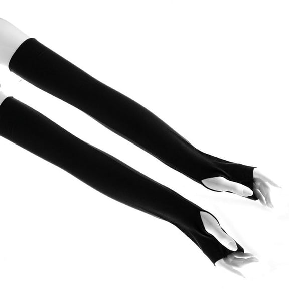 Yokua Women Cotton Long Fingerless UV for Sun for Protection Golf Driving Cover Gloves