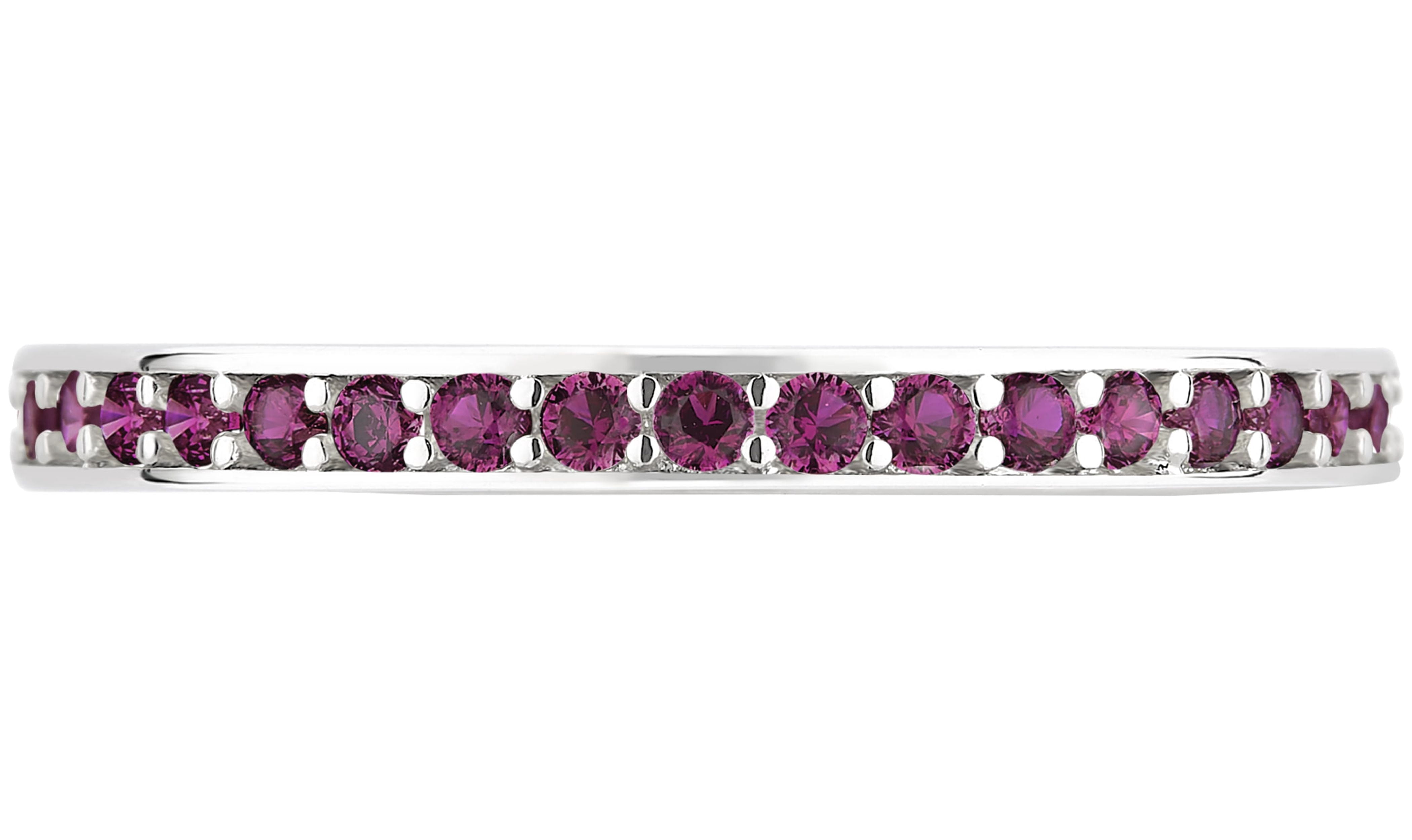 Montebello 14KT White Gold Gemstone and 1/2ct TDW Diamond Band