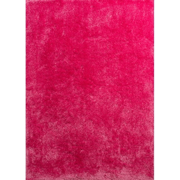 United Weavers Bliss Shag Area Rug 2300 00118 Whitley Pink Vibrant Plush 5' 3" x 7' 2" Rectangle