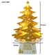 thumbnail image 2 of RV Adornos navideños Mini adorno de tarjeta de Navidad de escritorio dorado Árbol de Navidad brillante con luces de cadena Sailing Electrónica, 2 of 5