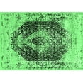thumbnail image 1 of Ahgly Company Indoor Rectangle Persian Emerald Green Bohemian Area Rugs, 2' x 5', 1 of 4