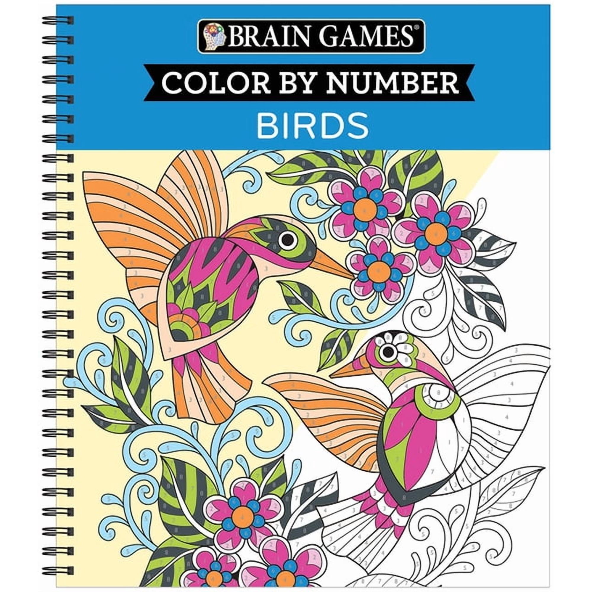 Brain Games Color by Numbers BIRDS