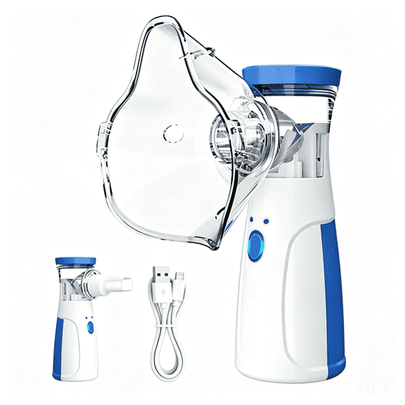 AJZIOJIRO Portable Humidifier Handheld Personal Cool Mist Compressor 2.5 Micron Mist Mini Ultrasonic Steam Inhaler