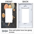 thumbnail image 3 of Yayeee Rocker Switch Wall Plate 1-Gang 4.6"x2.9" Home Decorative Outlet Cover, Retro Watercolor Planet, 3 of 6