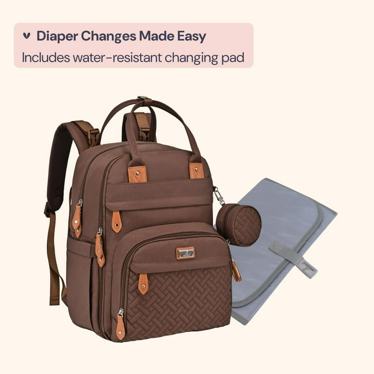 BabbleRoo Diaper Bag Backpack, Waterproof Travel Bag with  display picture 2