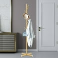 thumbnail image 4 of Freestanding Tree Coat Rack Stand Coat Rack, Coat Rack with 7 Hooks, Tree-Shaped Golden Coat Rack, 4 of 15