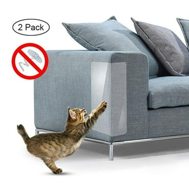 TRARIND 【New Upgrade】2PCS/Set Cat Scratch Furniture Clear Premium Heavy Duty Flexible Vinyl Pet Couch Protector Guards for Protecting Your Furniture Stops Scratching Cats Furniture Protector