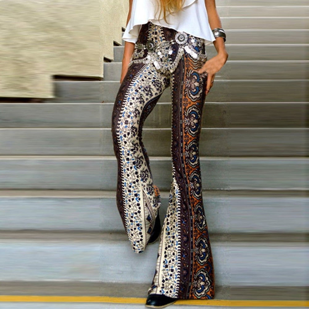 high waisted boho pants