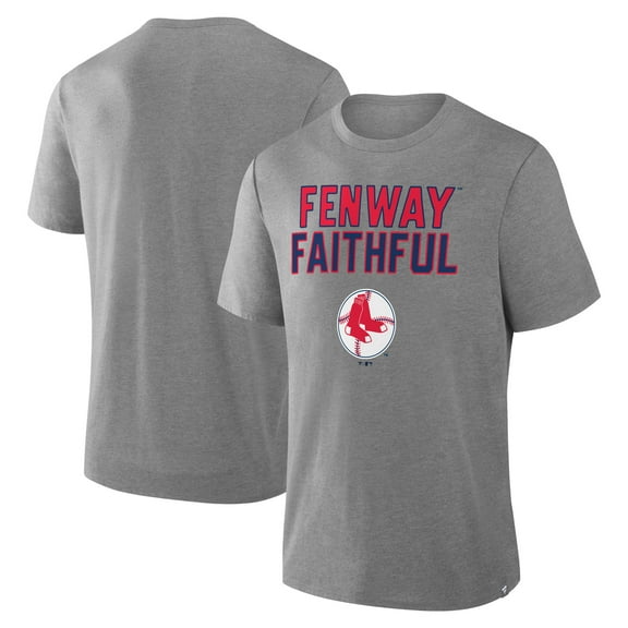 Men's Fanatics Heather Gray Boston Red Sox Tribute IYKYK Tri-Blend T-Shirt