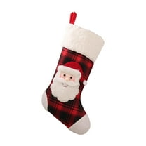 Christmas Stockings 18" Christmas Stocking Classic Large Stockings Santa, Snowman, Reindeer Xmas Character for Family Holiday Christmas Party Decorations Style