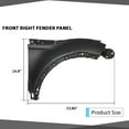 thumbnail image 4 of CROSSDESIGN Front Right Fender Fit For 2012-18 Land Rover Range Rover Evoque LR027589 LR066922, 4 of 10