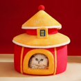 thumbnail image 2 of Palace Cat Bed House Fall Winter Deep Sleep Plush Mat Comfort Pet Dog Basket Kitten Warm Sleeping Nest Indoor Pet Cat Supplies ShopWise Round, 2 of 6