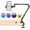 Double Ball Joints, variant on Magic Arm Clamp, Overhead Phone Mount Holder Stand, Flexible Desk Camera Mount, Articulating Friction Boom Arm, for POV Shot, Filming, Light, Webcam, Action Camera
