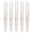thumbnail image 1 of Unique Bargains Sticker Tweezers for Crafting Flat Tip with Spring, White, 5 Pieces, 1 of 4