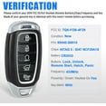Keyless Entry Replacement Proximity Remote Smart Key Fob for Hyundai