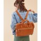 thumbnail image 3 of Bolso de hombro, bolso cruzado, mochila de cuero de PU, para hombres y mujeres, estilo retro, con boca dorada, bolso antiguo medio, 3 of 6