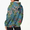 thumbnail image 6 of skpabo Zip Up Hoodies for Women Fashion Floral Print Sweatshirts Long Sleeve Hooded Pullover Top Soft Stretchable Comfortable Plus Size Outerwear with Pockets S-3XL, 6 of 6