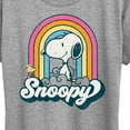 thumbnail image 3 of Peanuts - Snoopy Rainbow Clouds - Women's Short Sleeve Graphic T-Shirt, 3 of 6