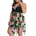 thumbnail image 1 of Yuarrent Traje de baño artesanal exquisito con estilo clásico para mujer, traje de baño, ropa de playa, traje de baño Traje de baño cártamo, 1 6XL, 1 of 6