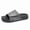 Grey, variant on Men's Adjustable Strap Slide Sandals, Casual Open-Toe Slippers with Soft Cushioned Footbed, Non-Slip Rubber Outsole, Comfortable Footwear for Beach, Pool, and Everyday Wear