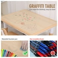 thumbnail image 3 of Unicoo Kids Table and Chair Set, Adjustable Height Toddler Table with 2 Chairs, Rounded Edges, Easy-to-Wipe, 3 of 7
