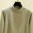 thumbnail image 6 of ClodeEU Women's Round Neck Base Layer Long Sleeve T Shirts,Long Sleeve Cozy Top Green,Womens Plus L, 6 of 6