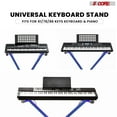 thumbnail image 4 of 5Core Piano Keyboard X Stand Electric Organ Rack Folding Metal Height Adjustable, Capacity of 110lbs - KS 1X BLU, 4 of 7