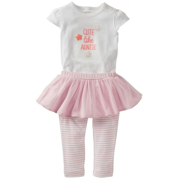 Carter's 2 Piece Bodysuit and Tutu Set Baby - Pink-6 Months
