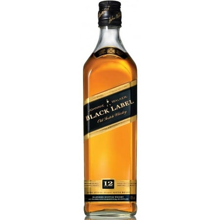 Johnnie Walker Black Label Blended Scotch Whisky, 1L