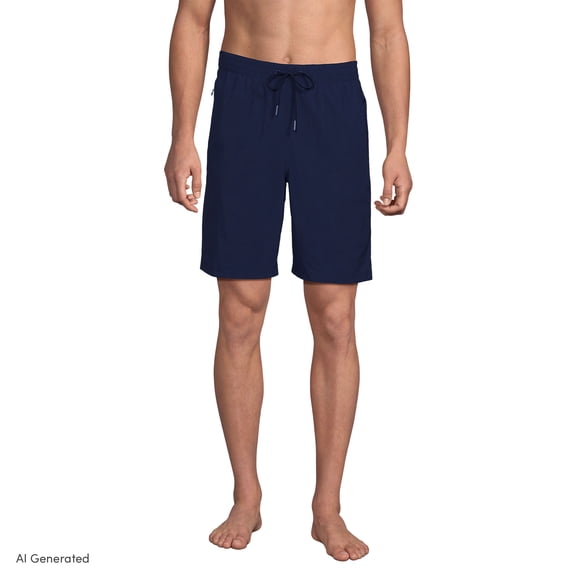 Lands' End Men's 9" Volley Hydroliner Swim Trunks
