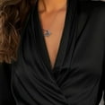 thumbnail image 5 of Satin Blouses for Women Satin Silk Work Shirt Dressy Tops Elegant Work Tops Dressy Casual Blouses Work Shirts Work Blouse Tops Long Sleeve Business Tops Office Work Blouse Silk Shirts Black S, 5 of 6