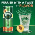 thumbnail image 2 of Perrier Peach Flavored Sparkling Water, Cans (24 Count) 267.6 fl oz, 2 of 9