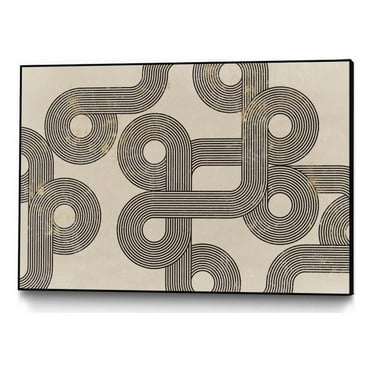 Giant Art Canvas  36x24 Form Follows Framed in Multi-Color