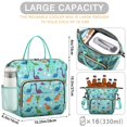 thumbnail image 5 of Light Blue Dinosaurs Palms Eggs Pattern Womens Lunch Box for Work,Insulated Large Lunch Bag for Tween and Teen,Loncheras Para Mujer,Leakproof Adult Lunch Bag for Work,Beach,Travel,Picnic,Camping, 5 of 7