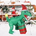 thumbnail image 4 of 7.87FT Christmas Inflatables Dinosaur, Christmas Santa Riding Dinosaur Inflatables, Christmas Inflatable Outdoor Decorations, for Indoor Outdoor Yard Garden, 4 of 7