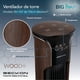 thumbnail image 2 of Ventilador de torre grande acabado tipo madera BIG FLOW con ionizador purificador, control remoto, oscilación, temporizador 113cm de alto BECKON, 2 of 8