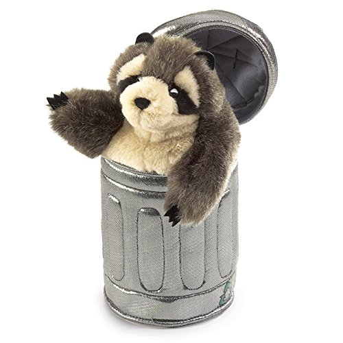 raccoon hand puppet