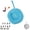 Lake Blue-c, variant on Pre-Assembled Puffy Fabric Silent Wall Clock, DIY Hanging Decor Clock | DIY Iron-On Number Embroidery Patches Cute Round Hanging Decor Clock for Apartment Bedroom Home