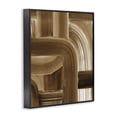 thumbnail image 3 of Stupell Industries Modern Brown Curved Paint Strokes Black Framed Giclee Art, 16 x 20, by Grace Popp, 3 of 8