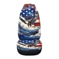 thumbnail image 3 of Jeiento American Flag Car Seat Covers Front Seats Only Eagle High Back Driver Seat Cover 1 Piece Car Interior Protector Auto Bucket Seat Cover Breathable Car Mat Cover for Sedan Truck Van Accessory, 3 of 6