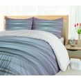thumbnail image 5 of Ambesonne Retro Duvet Cover Sets, Zig Zag 80s Party Theme, 2-King, Lilac Blue, 5 of 7