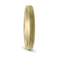 thumbnail image 2 of SZUL Women's 2MM Ridged Wedding Band in 14K Yellow Gold, 2 of 4